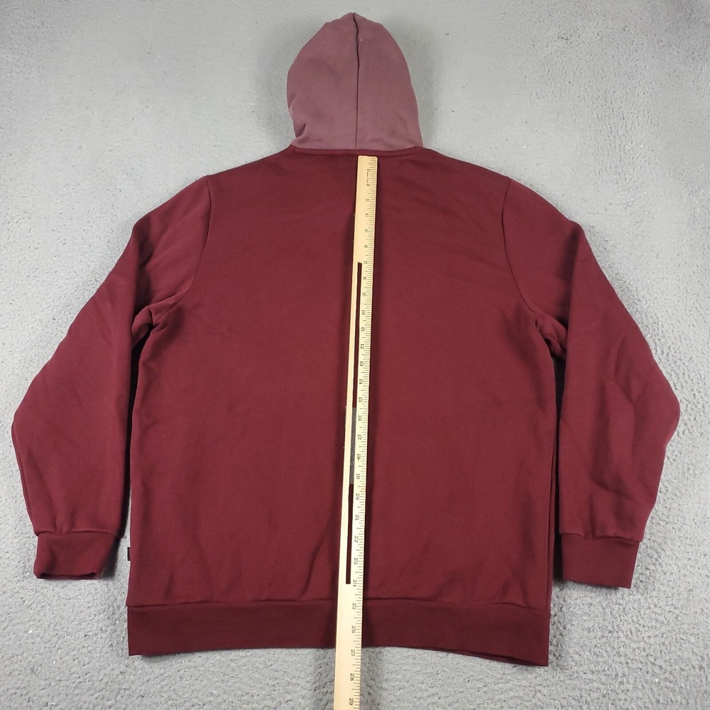 Puma Mens Large Red Pullover Hoodie Sweatshirt Logo Casual Athletic 043148 - Picture 3 of 9